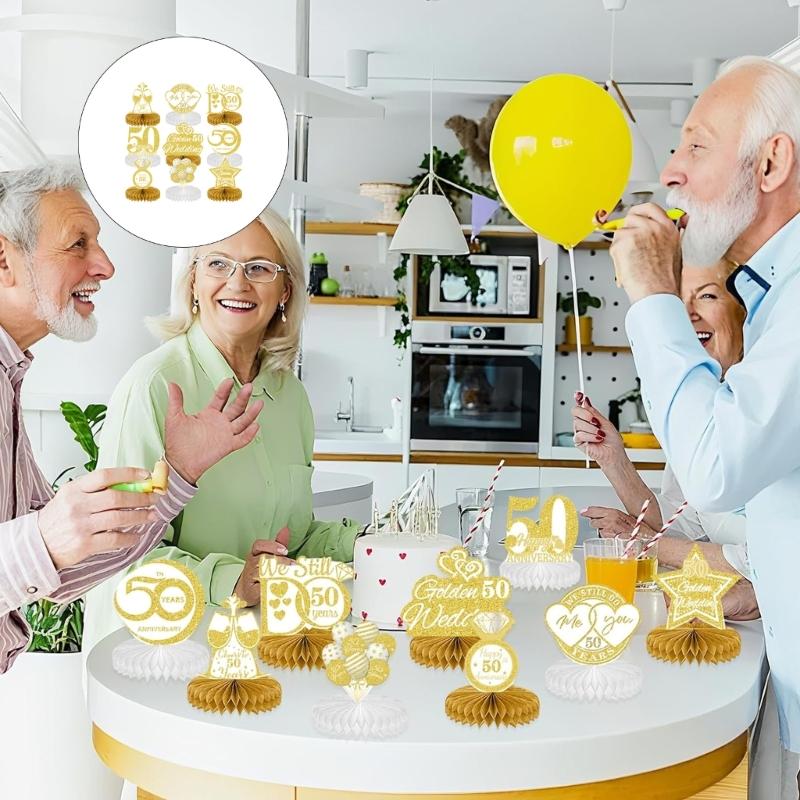 Paper Honeycomb Ornament Handmade Table Accessories For Wedding Anniversaries And Golden Jubilees Event