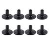 8 Pcs Plastic Black Drum Long Cymbal Sleeves Musical Instruments Accessory