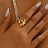 Stainless Steel Metal Multi-layer Line Wide Rings For Women Men Punk Hip Hop Gold Color Shell Geometric Ring Jewelry Gifts