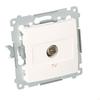 Single TV Socket, White Simon54