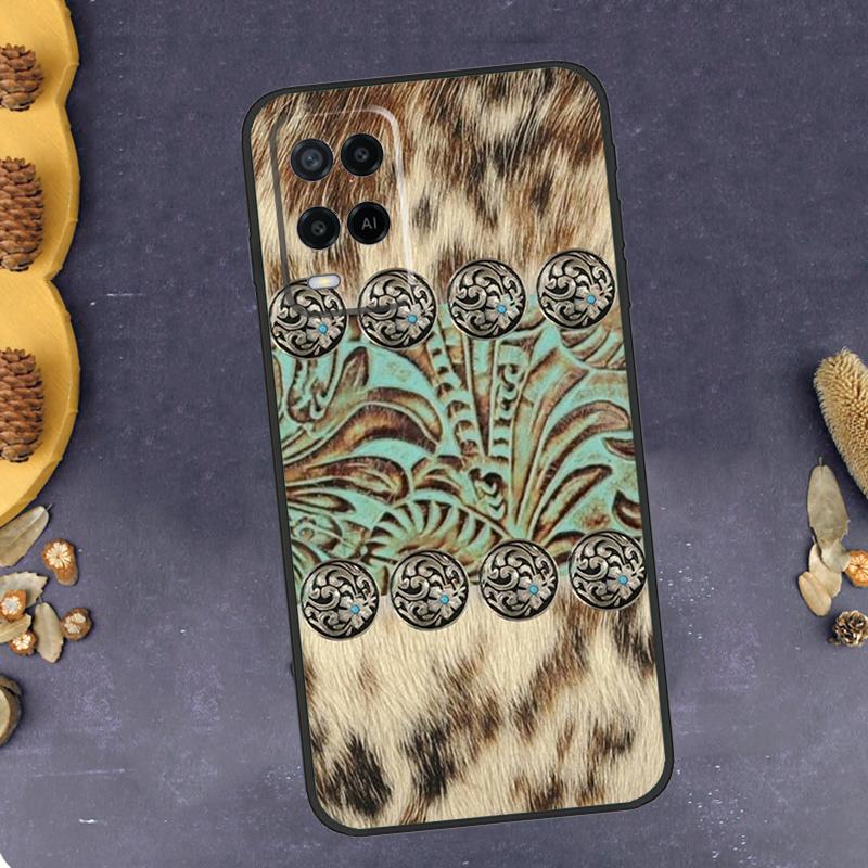 Western Cowgirl Cowboy Phone Case For Oppo A78 A38 A58 A74 A15 A80 A60 A40 A94 A54 A98 A18 A16 A76 A96 A17 A77 A57S