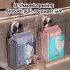 Wall Mounted Wet Wipes Storage Box Suction Cup Paper Towel Box High Quality Tissue Holder  Bathroom