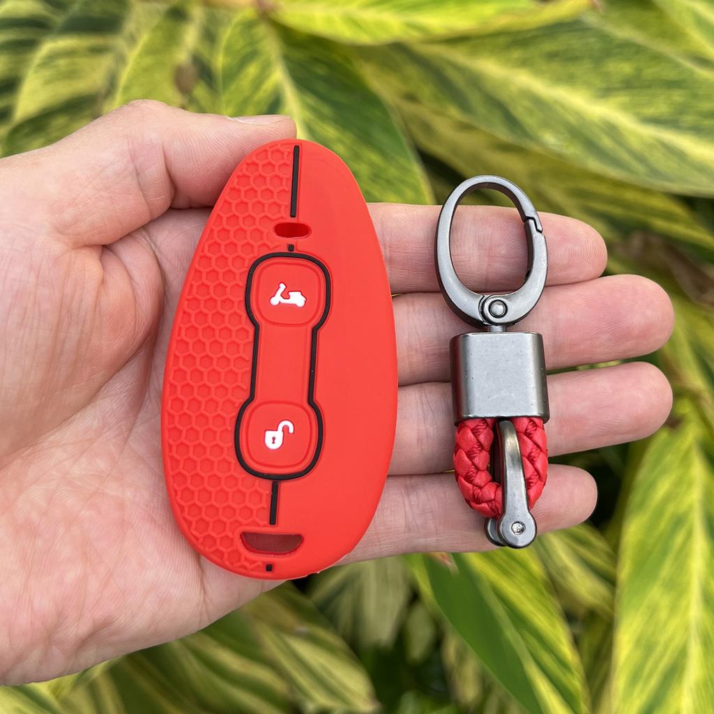 Silicone Car Key Case Protector For Piaggio Vespa Gtv300 Gtv Gts300 Gt S300 Gts 300 Motorcycle Rubber Remote Cover Keychain