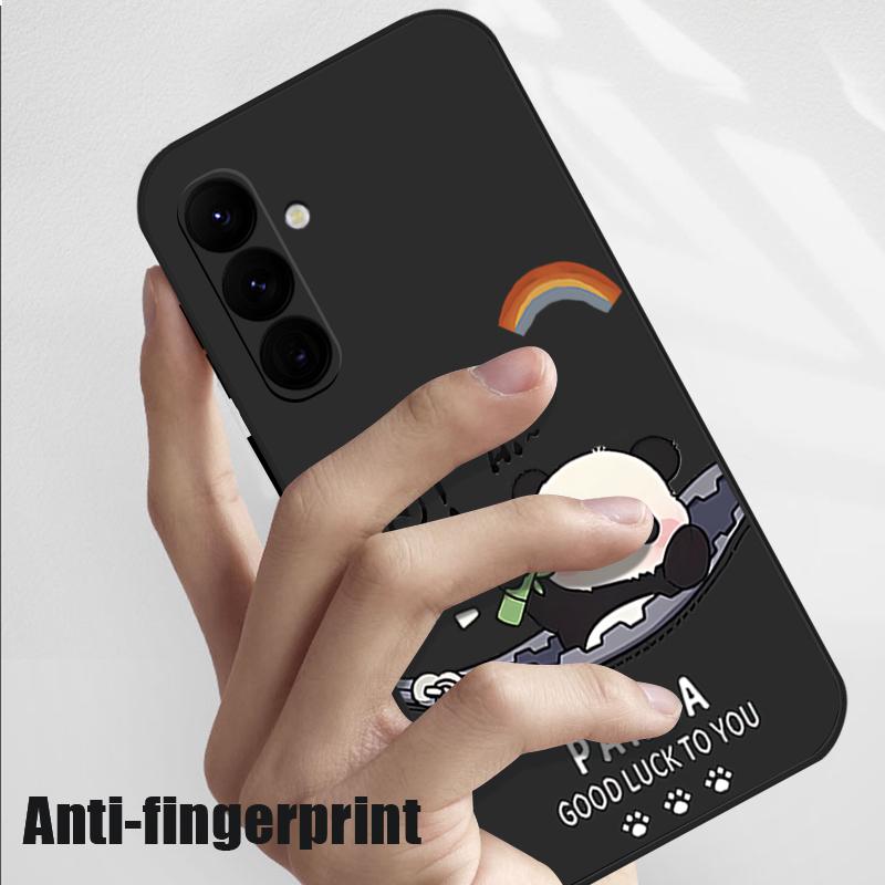Cute Panda Print Case For Samsung Galaxy A57 A37 A17 A56 A36 A26 A16 A55 A54 5G S21 FE S22 S23 S24 Plus S25 S26 Ultra Cover