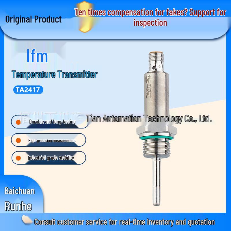 TA2417 ifm Temperature Transmitter - Durable Stainless Steel Housing, New and Original in Stock TA2417