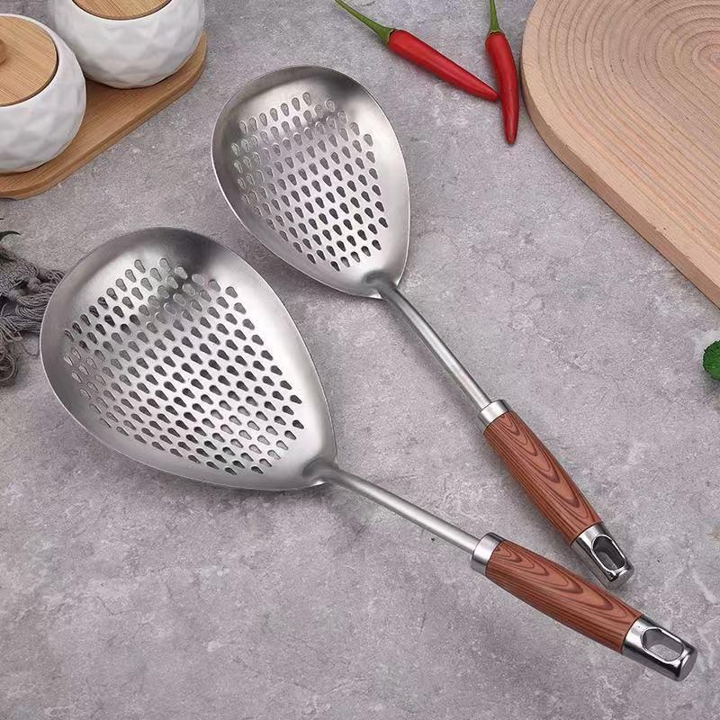 Easy to Store Stainless Steel Spider Strainer Skimmer Colander Sieve 1PC for Small Apartment Kitchen Frying Use