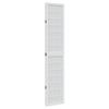 Vidaxl Room Divider, 4-Panel, White, Solid Paulownia Wood