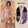 Large size Japanese kimono set, small chest erotic underwear seduction pajamas passion bed uniform