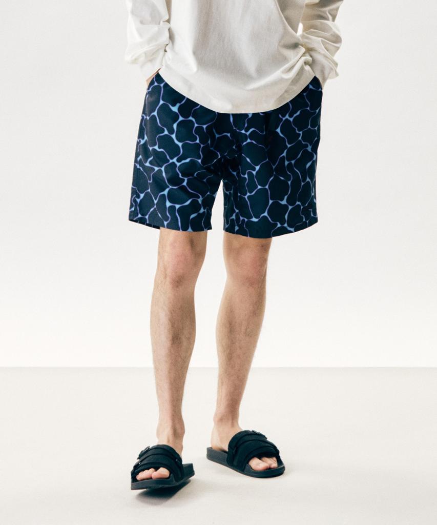 Geulamichi Packable Shell Shorts Ripple Navy