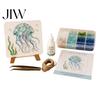 Relaxing Craft Activity DIY Sea Glass Art Mosaic Kit, Ocean Animal Themed Set for Adults Deep Beginner, Handmade Material Pack Coastal Nautical