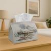 1pc Carousel Tissue Box Holder - Vintage Fairground Ride Napkin Dispenser with Carousel Horse/Shuttle Topper, Suitable for Home, Kitchen, Car Decor - 