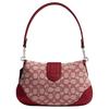 Coach Soho 26 Logo-Print Magnetverschluss Leder Schulter-Tragetasche Mittel Damen Handtaschen Rot CY932-LHXJA
