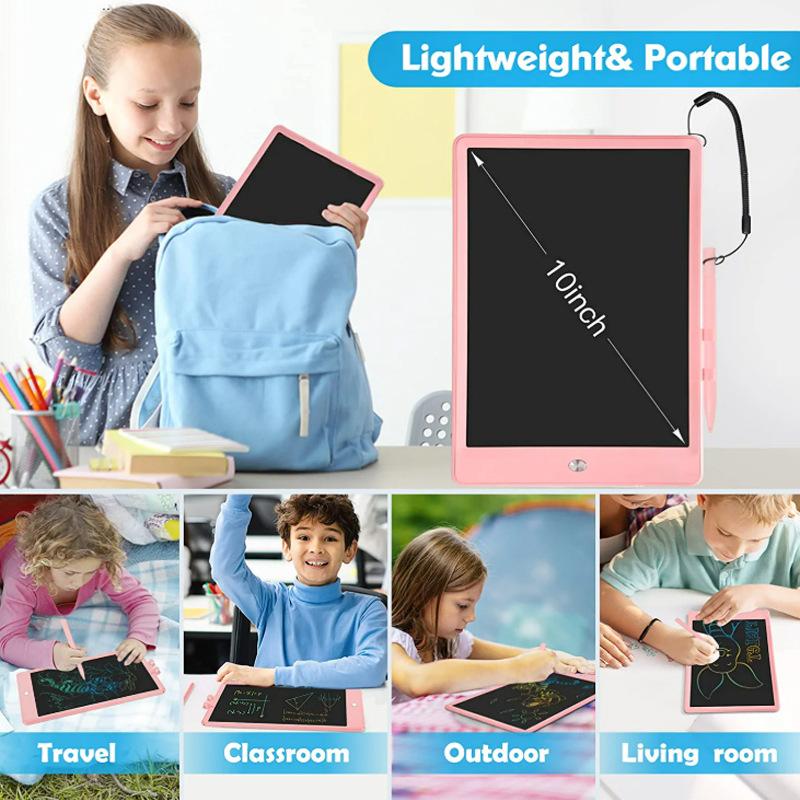 1SET10-inch LCD handwriting board LCD drawing board one-click clear screen children's graffiti drawing board can be rewritten
