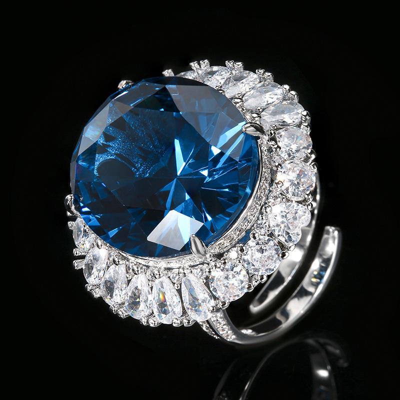 Jewelry Copper Bottom Gold Plating Simulation Red Corundum Luxury Stone 18 * 20