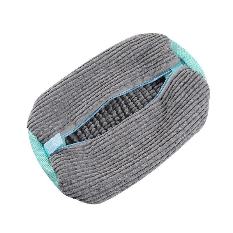2PCS Washing Shoes Bag  Protector Fluffy Fibers Polyester Washing Shoes Machine Friendly Laundry Bag Drying Bags
