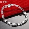 925 Sterling Silver Box Buckle Bracelet Fashionable Wedding Jewelry