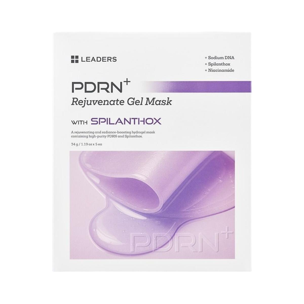 LEADERS PDRN+ Rejuvenate Gel Mask Firming Hydration 34g x 6 Sheets