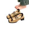 Suding Family, Medieval School, Korean Version of Retro Suede Bow Mary Jane Shoes Women's Spring Versatile Thick Heel Single Shoes