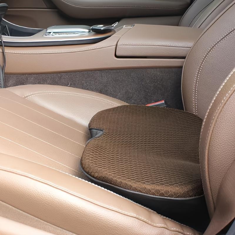 Memory Foam Car Seat Cushion - Dual Purpose Wedge & Lumbar Support , with Removable Cotton Cover, Lightweight & Compressible