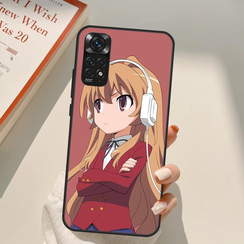 Anime Toradora Aisaka Taiga Case For Xiaomi Redmi Note 11 10 9 8 Pro Note 11S 10S 9S 8T K50 K40 9A 9C 10A 10C Cover