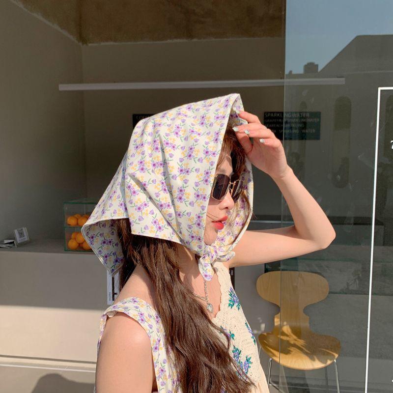 

Женский тонкий декоративный модный шелковый шарф | Маленький квадратный шарф, универсальный как повязка для волос, шейный платок, головной платок – Идеально подходит для стильных нарядов