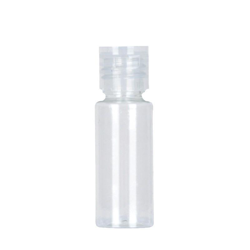 

10-100ml PET Transparent Plastic Bottle with Butterfly Flip-Top Cap for Cosmetic Refills 3ml Non-Squeezable