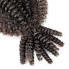 Springy Afro Twist Black Synthetic Crochet Hair Marley Twist Curly Braiding Hair Extensions DIY Wigs For Women Ladies