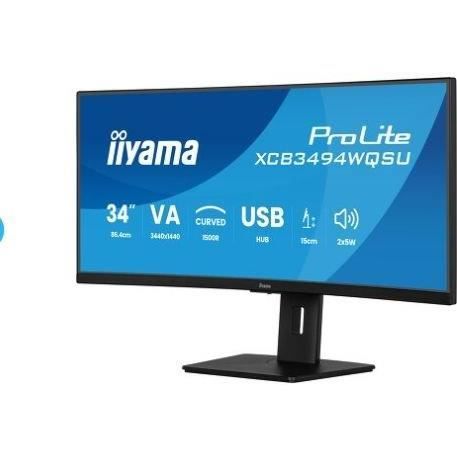 Curved Gaming PC Monitor - Iiyama - 34" - 240Hz - VA Panel - 0.4ms - Height Adjustable - G-Master Gold Phoenix