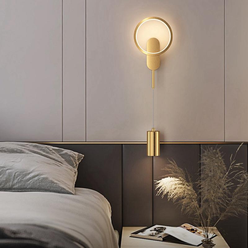 Designer Recommends Bedroom Bedside LED Wall Lamp Modern Nordic Light Luxury Minimalist Living Room Tv Background Wall Lamp