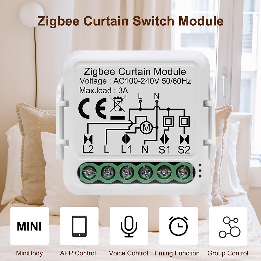 N-ZCSM01 Zigbee Curtain Controller Switch Module Smart APP Control Mini Actuator