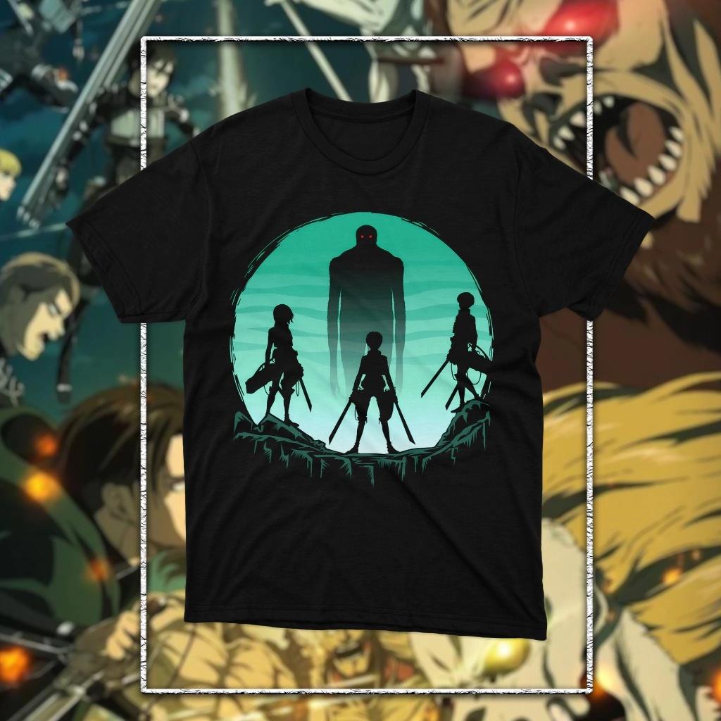 Attack on Titan anime 2026 AOT Graphic Unisexs TShirt Unisex ONeck 100 Cotton Short Sleeve Y2k Oversized Fashion Popular Tee