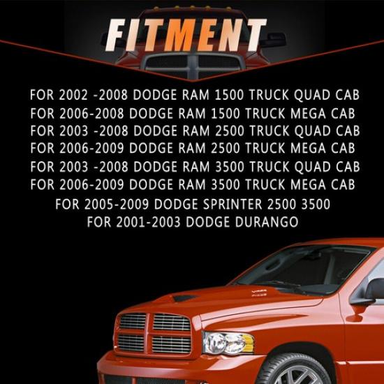 For 2002-2010 Dodge Ram 1500 2500 3500 Door Window Switch Bezel Master Cover Set