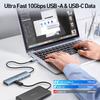 BENFEI USB C Hub HDMI Supported 100W High Speed Charging 10Gbps High Speed Transfer 2 X 2 X 2 Silicone Cable Aluminum Case Included Compatible with a