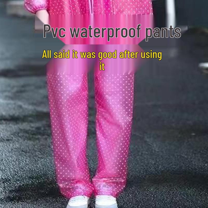 Unisex Waterproof and Dustproof Rain Pants for Outdoor Activities Large