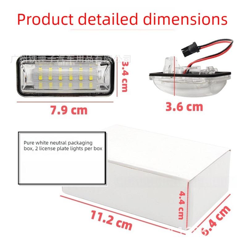 License Plate Light LED Compatible with Subaru Forester BRZ Impreza WRX STI Legacy Car Accessories Auto Parts Lighting System