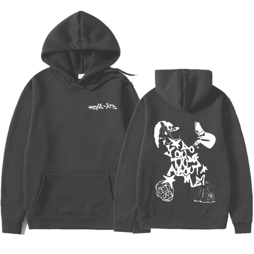 Nsqk Do You Think about Me Double Sided Pop Harajuku Graphic Sweatshirts Mens Aesthetic Oversized Tide Hoodie Y2K Hody