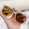 lentes de sol Retro Sunglasses Men Women Fashion Fashion Oversized Punk Glasses Trendy Shades Driving Eyewear Shades UV400