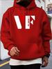 Hoodie - Royal Blue Pullover Sweatshirt with Bold VF Lettering