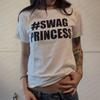 Swag Princess Letter Print Short Sleeve T Shirt Plus Size For Women