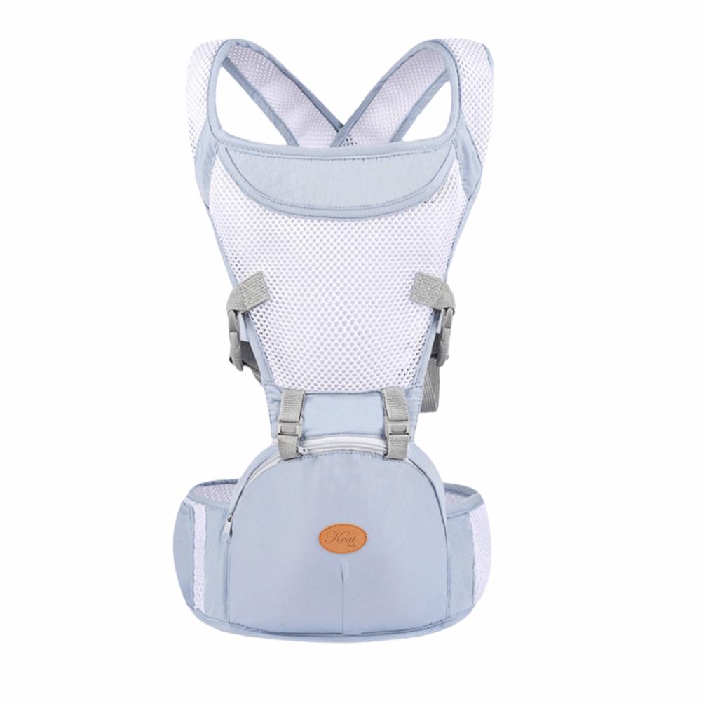 

Newborn Front Holding Baby Carrier Sling Design Infant Kangaroo Bag Baby Waist Stool Infant Care синий