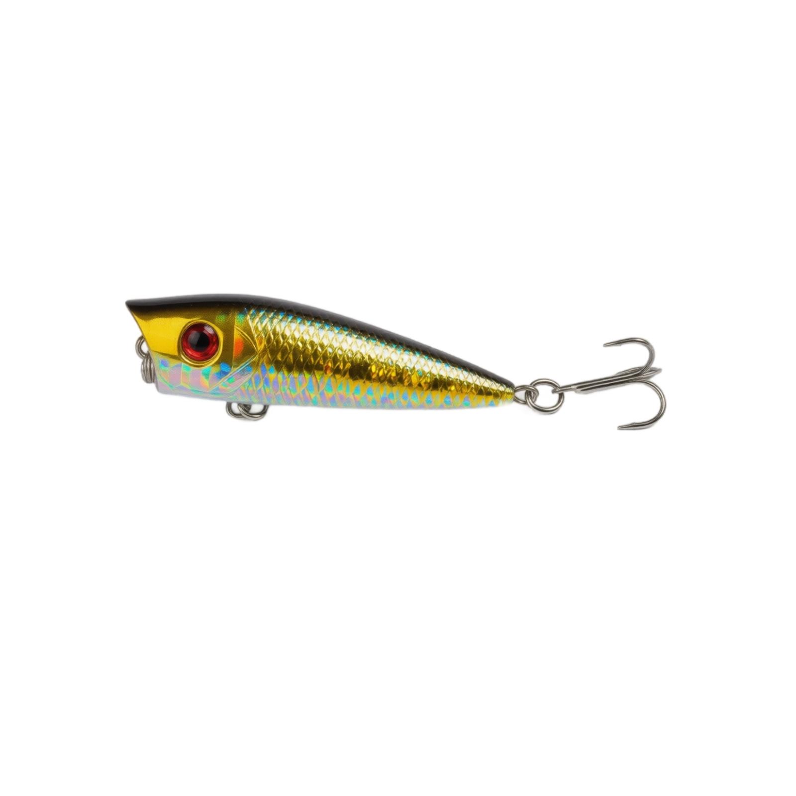 

Fishing Lure Hard Bait Minnow Shape Artificial Bionic Fishing Lure with Treble Hooks Durable Design for Freshwater and Saltwater Fishing one size