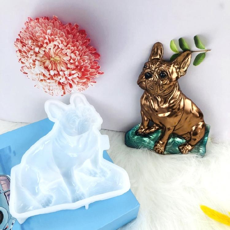 3D Tier Harzform Große Hundestatue Herstellung Epoxid Gussform für Wand Tür