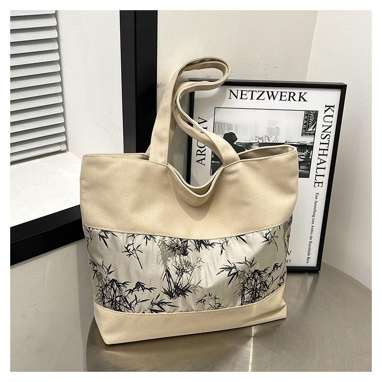 Bag Handheld Girl Spring New Versatile Canvas Bag Large Capacity Tote Bag