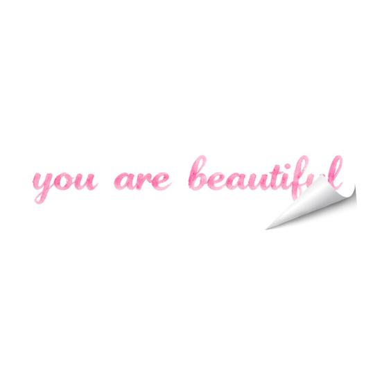 Removable Glass Decor for Home Inspirational Quote Decals Mirror, Motivational Saying Affirmation Stickers, Waterproof Static Cling Mirror Stickers