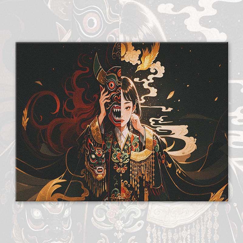 Hand-Painted Thangka Oil Painting 2025: DIY Acrylic Art for Dunhuang Living Room