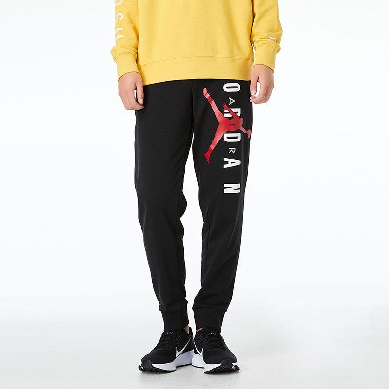 Jordan Knitted Sweatpants Men's Black Moderate Cuffed Pants CZ1667-010