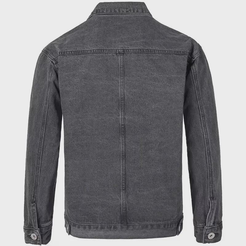 Men's Trendy Loose-Fit Denim Workwear Jacket - Spring/Autumn Collection
