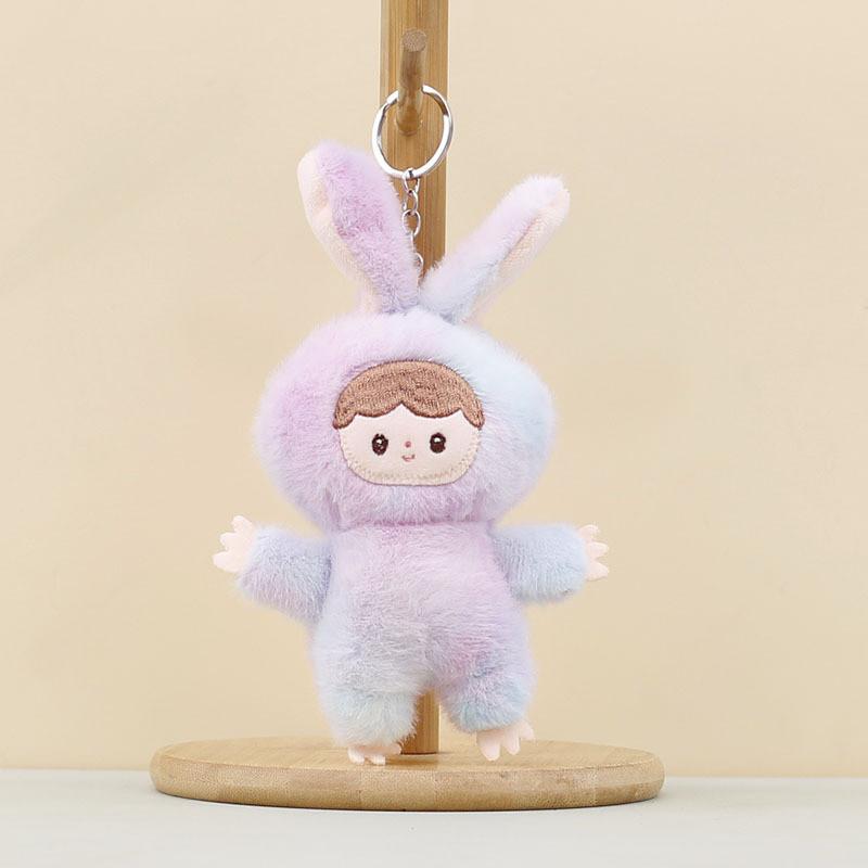 Plush Bunny Toy With Colorful Tiedye Design For Kids And Gift Collectors