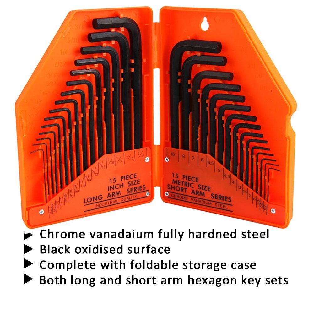 Key Socket Wrench Spanner Key Set Hexagon Spanner Allen Key Hex Set Allen Wrench Screwdriver Set