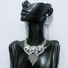 Sparkly Rhinestone Tassel Necklace & Earrings Set for Women - Elegant, Trendy, Versatile